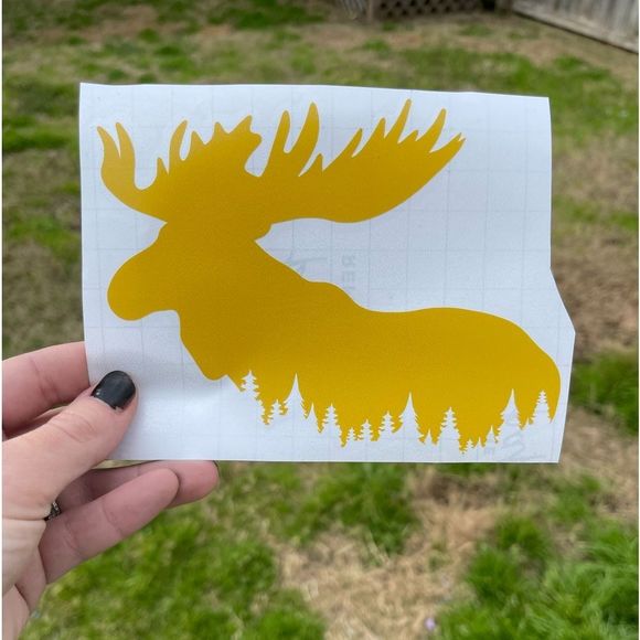 Moose Vinyl Decal - Picture 3 of 9